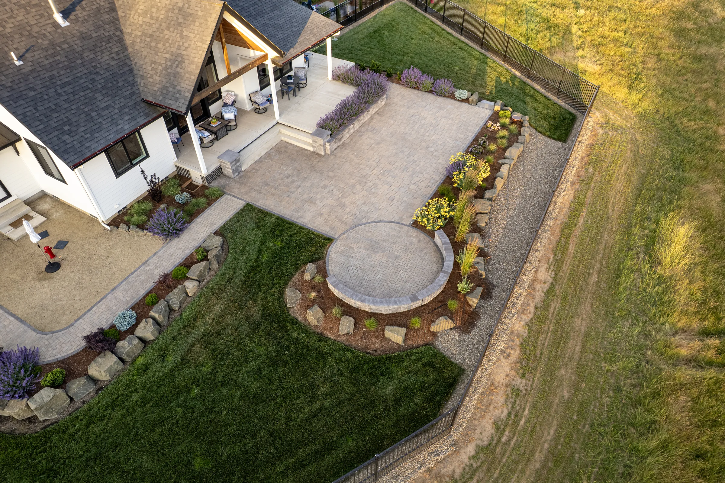 PATIO · FIREPIT · AFTERNOON · OVERHEAD