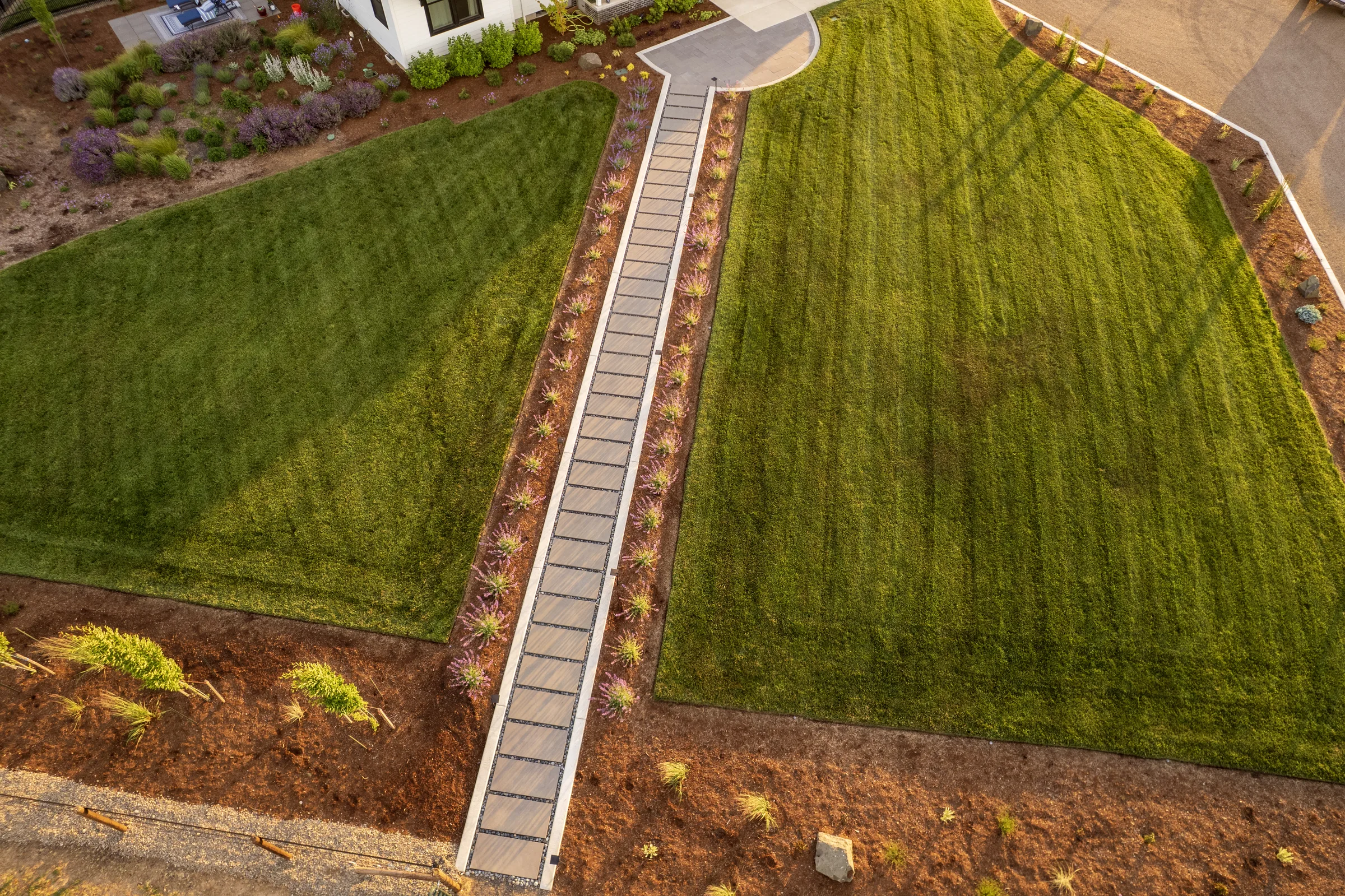 LAWNS · PAVER WALK · GOLDEN HOUR · OVERHEAD